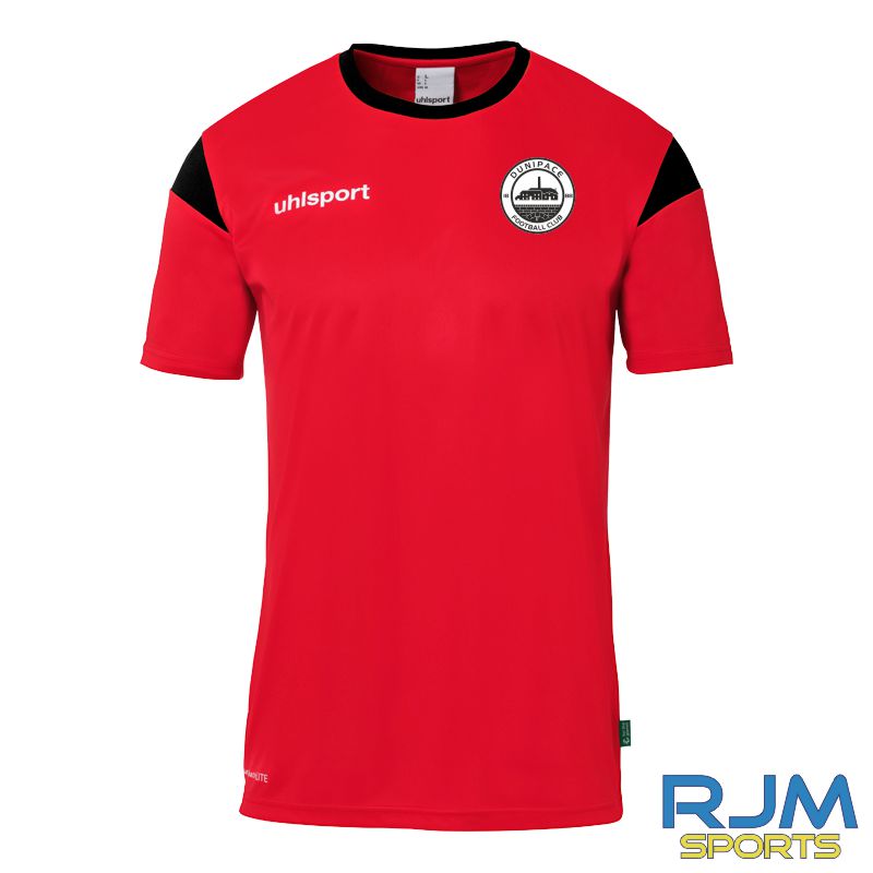 Dunipace FC Training Kit Uhlsport Squad 27 Jersey Red/Black