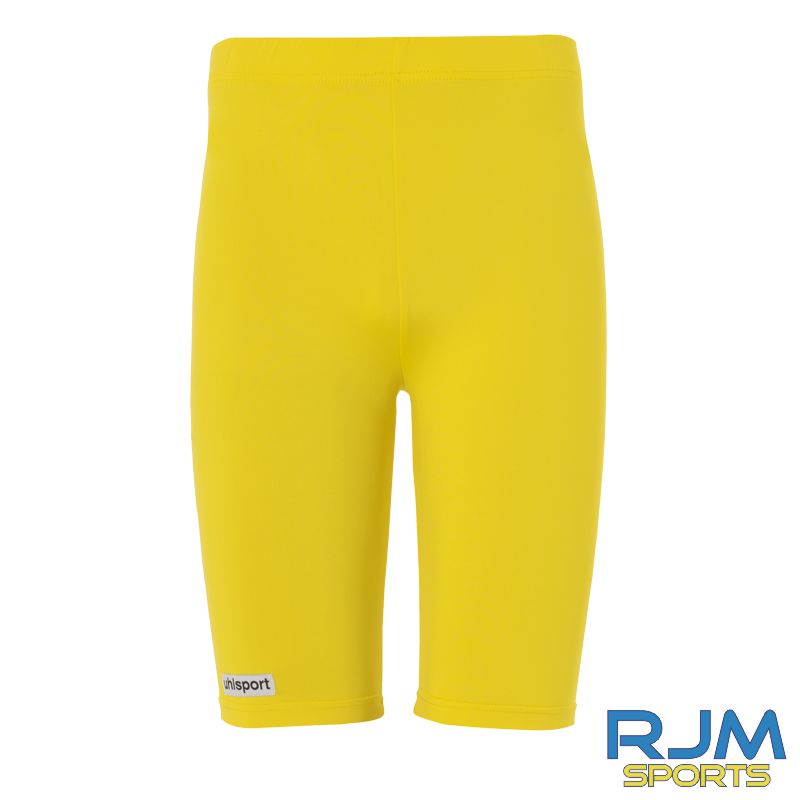 Dunipace FC Uhlsport Base Layer Short Lime Yellow