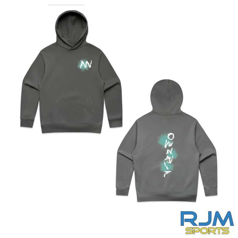 OWNNIT Fitness Distorted Spray Print Relax Hoodie Male Fit