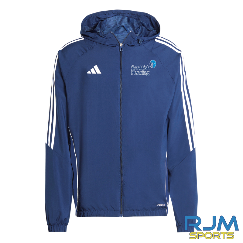 Scottish Fencing Adidas Tiro 24 Windbreaker Jacket Navy/White