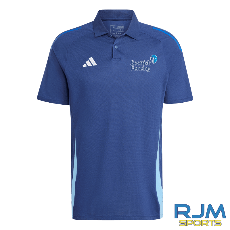 Scottish Fencing Adidas Tiro 24 Competition Polo Shirt Navy