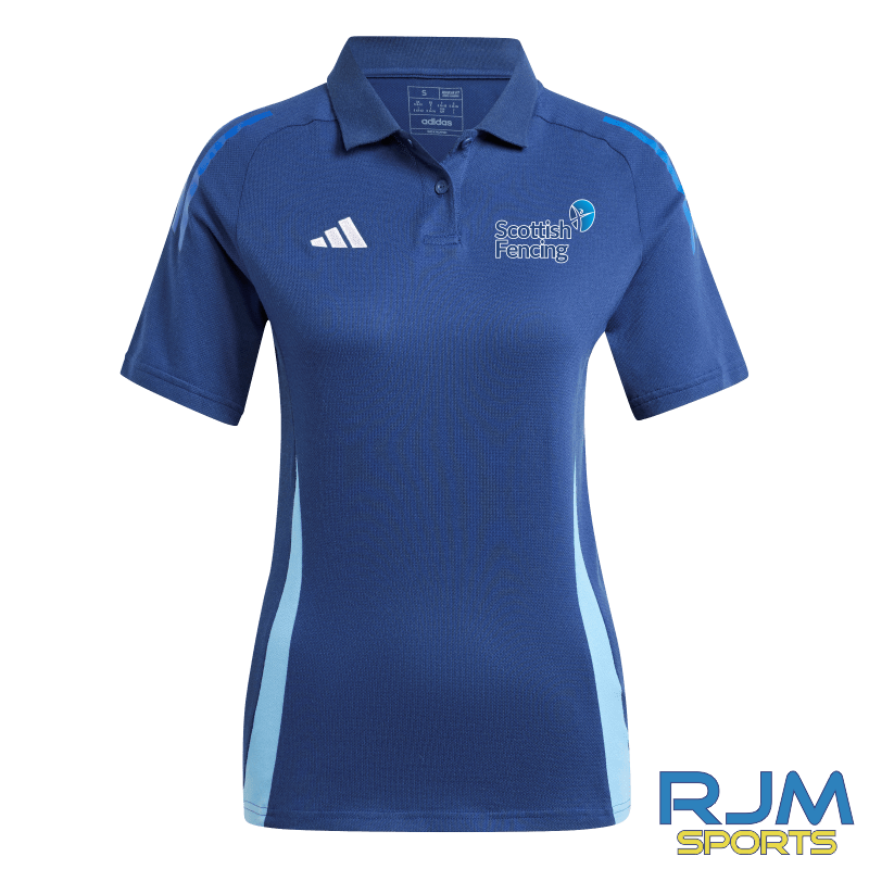 Scottish Fencing Adidas Women's Tiro 24 Competition Polo Shirt Navy