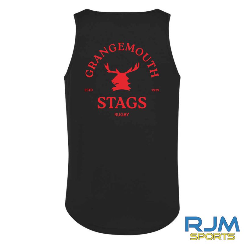 Grangemouth Stags Rugby Women's AWDis Cool Vest Black - Image 2