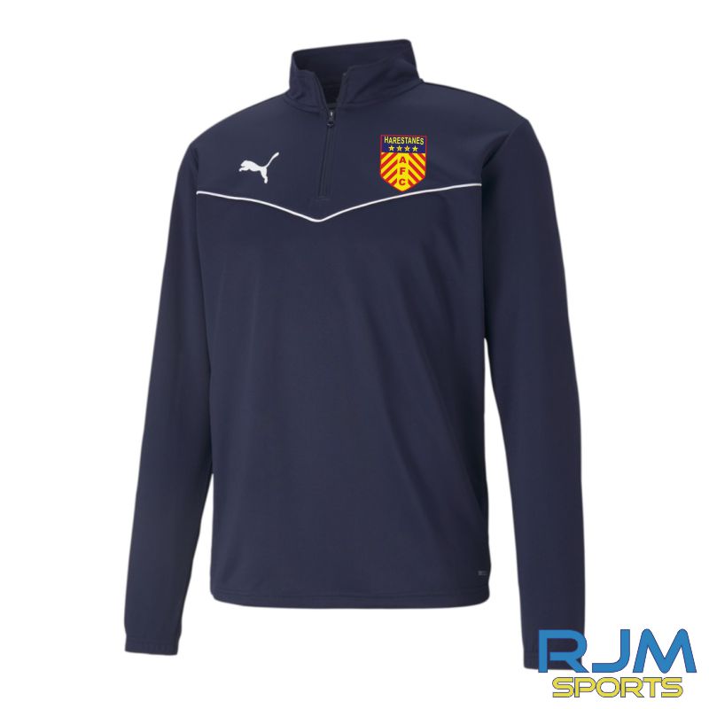 Harestanes AFC Puma Team Rise Training 1/4 Zip Navy