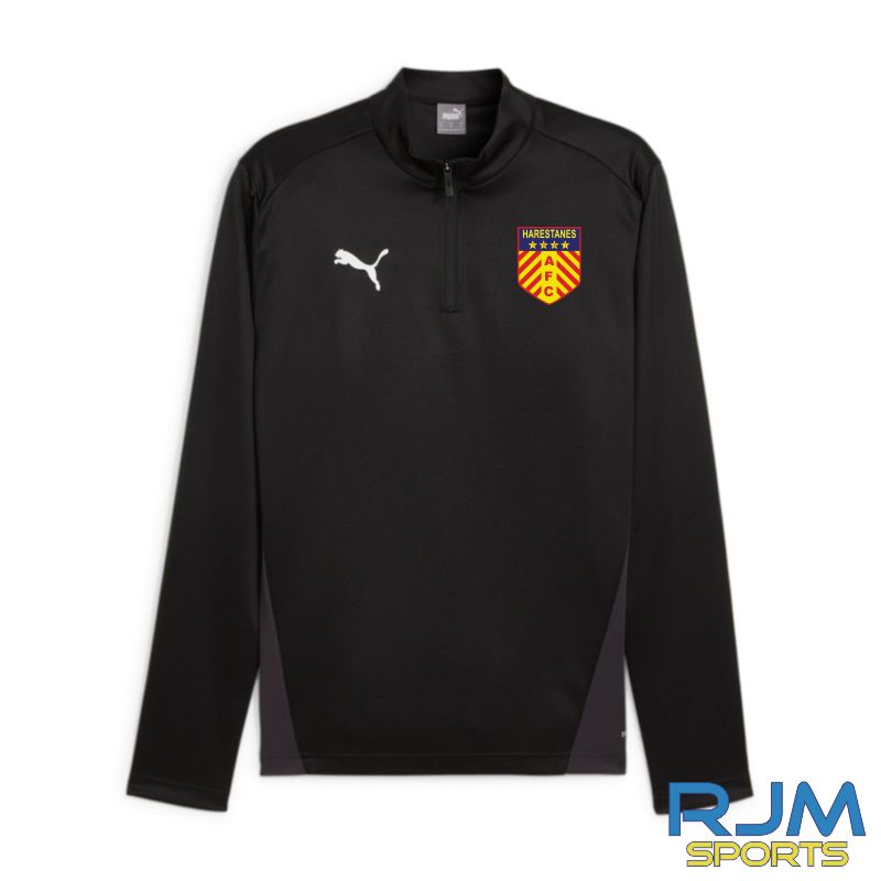 Harestanes AFC New Coaches Puma Team Goal Coaches 1/4 Zip Black/White