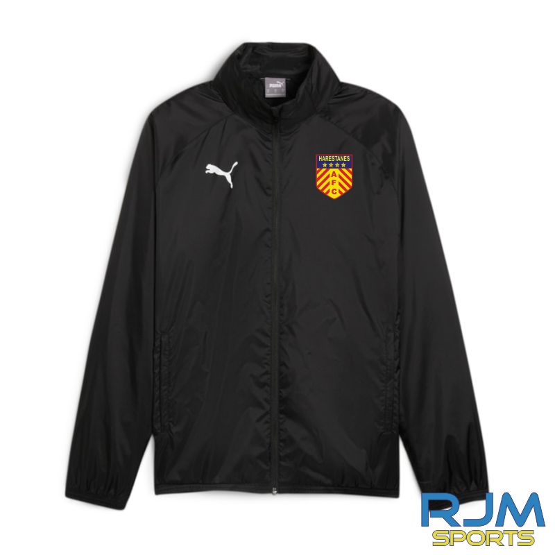Harestanes AFC New Coaches Puma Team Goal All Weather Jacket Black/White