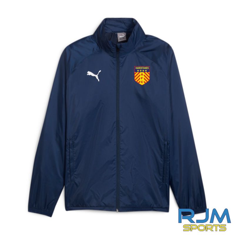 Harestanes AFC New Puma Team Goal All Weather Jacket Navy/White