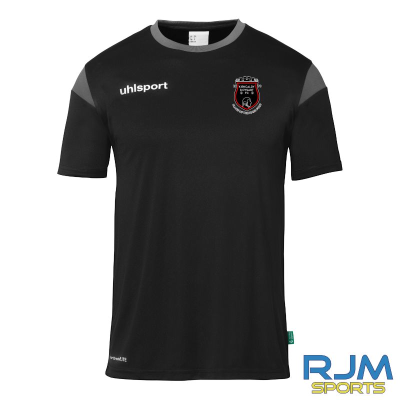 Kirkcaldy & Dysart FC Uhlsport Squad 27 Shirt Black