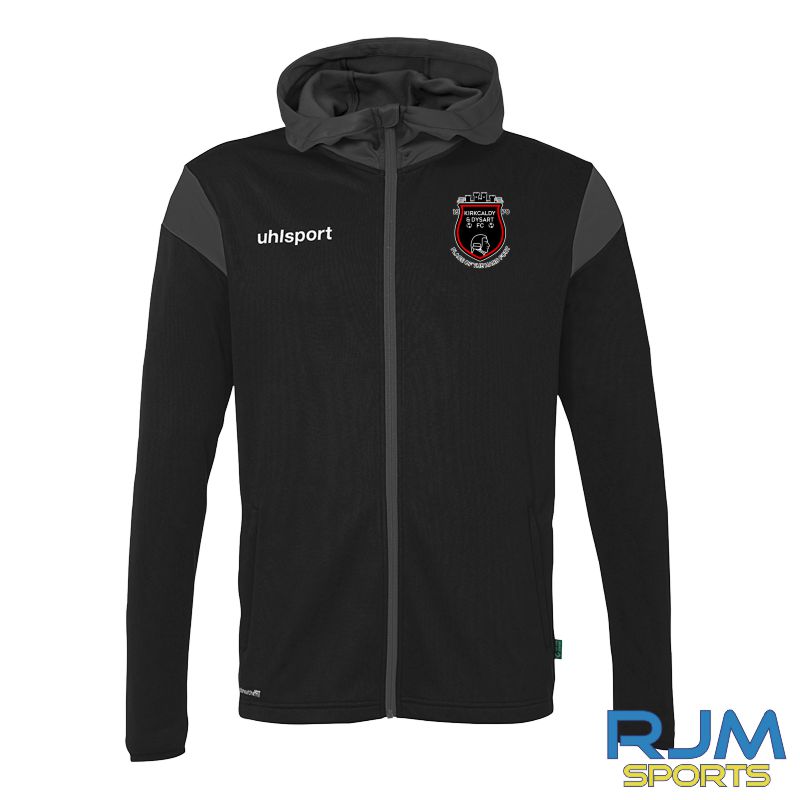 Kirkcaldy & Dysart FC Uhlsport Squad 27 Hood Jacket Black