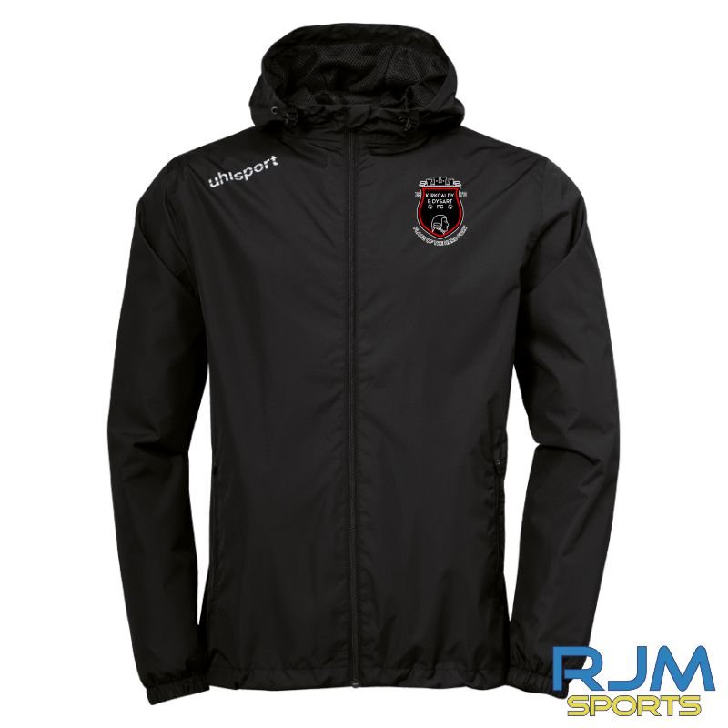 Kirkcaldy & Dysart FC Uhlsport Essential Rain Jacket Black