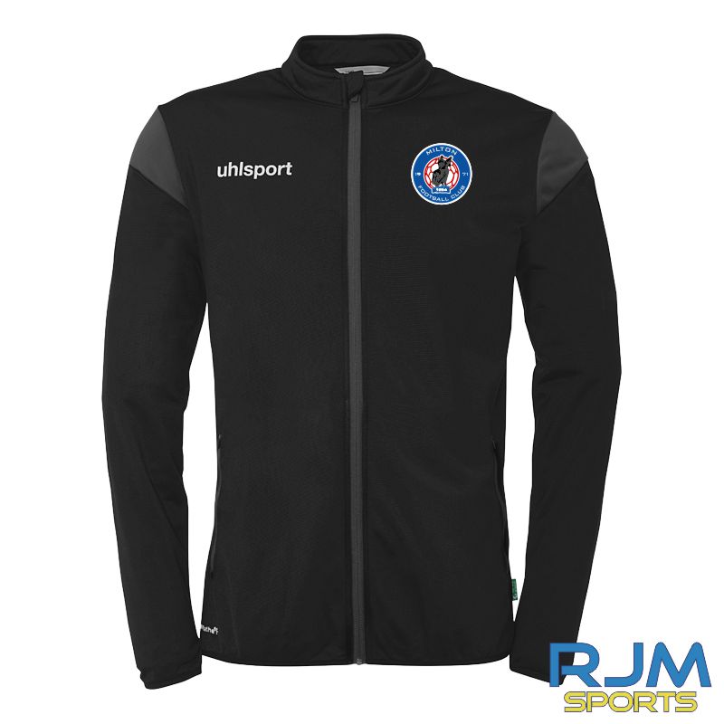 Milton FC Coaches Kit Uhlsport Squad 27 Classic Jacket Black/Anthracite