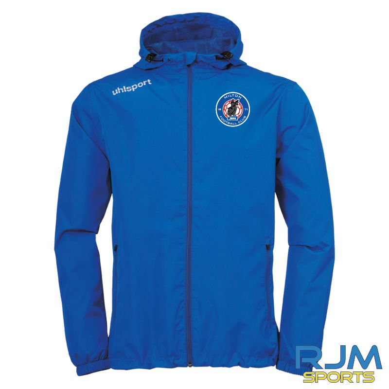 Milton FC Uhlsport Essential Rain Jacket Azure