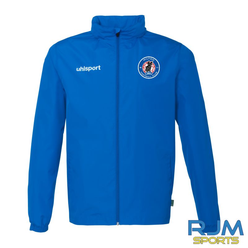 Milton FC Uhlsport Essential All Weather Jacket Azure