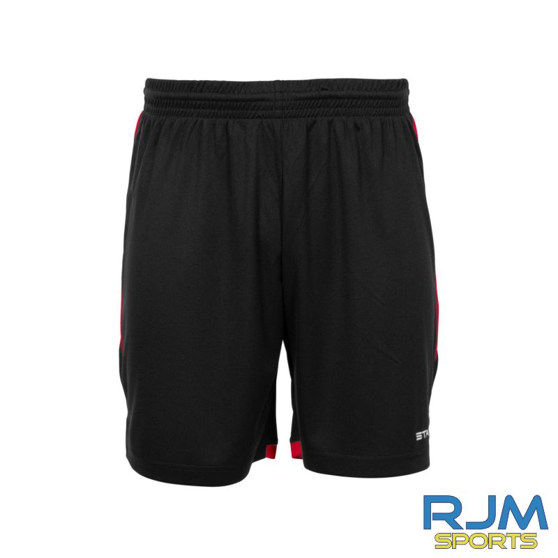Step by Step Academy Stanno Focus II Home Shorts Black/Red