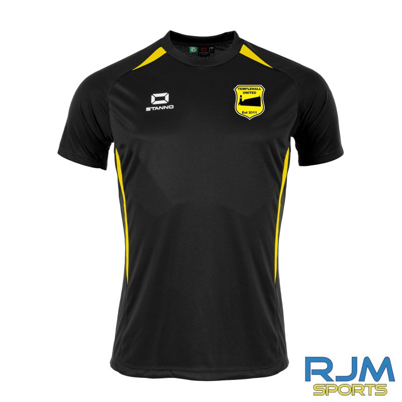 Templehall United Stanno Stadio Training Shirt Black/Yellow