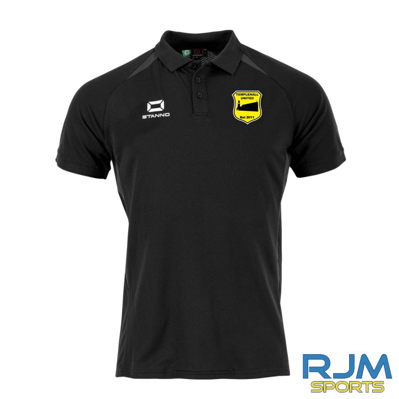 Templehall United Stanno Stadio Coaches Polo Black/Anthracite