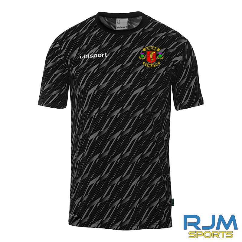 Annan Athletic FC Uhlsport Progressive 28 Shirt Black