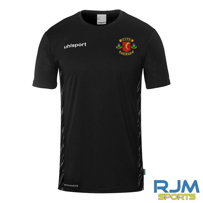 Annan Athletic FC Uhlsport Progressive 28 Poly Shirt Black