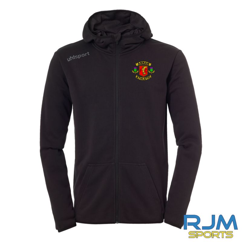 Annan Athletic FC Uhlsport Essential Hood Jacket Black