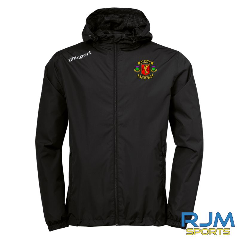 Annan Athletic FC Uhlsport Essential Rain Jacket Black