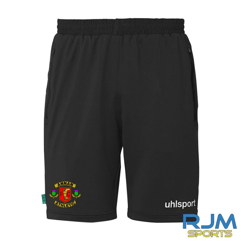 Annan Athletic FC Uhlsport Essential Tech Shorts Black