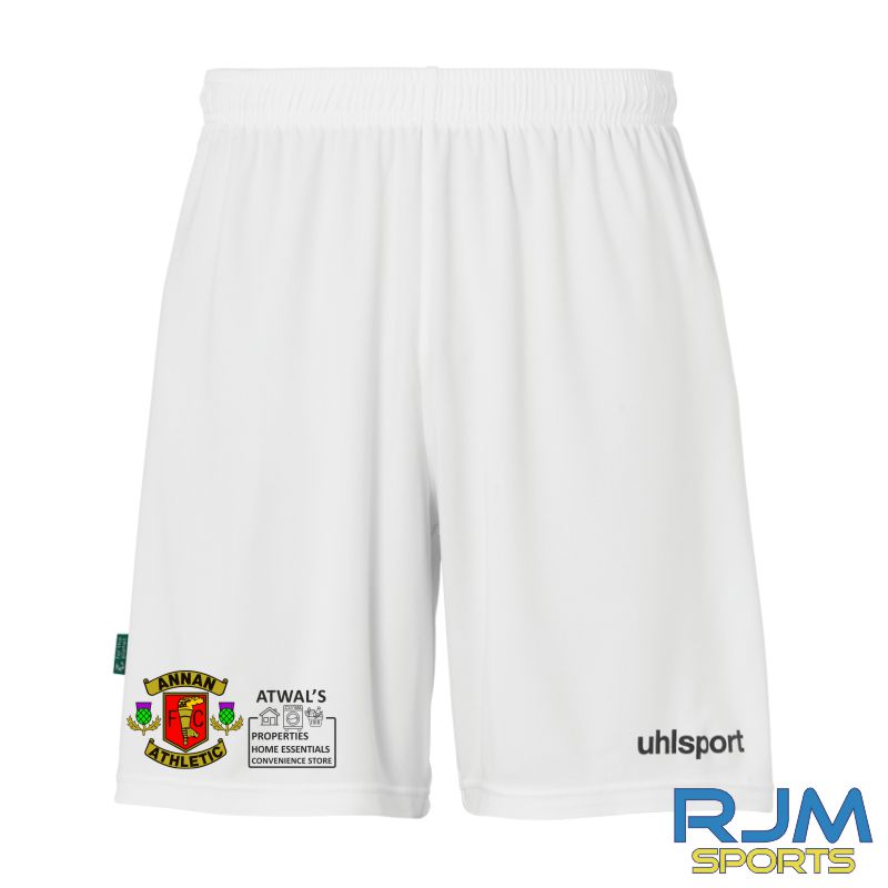 Annan Athletic FC 2025/26 Uhlsport Centre Basic Home Short White