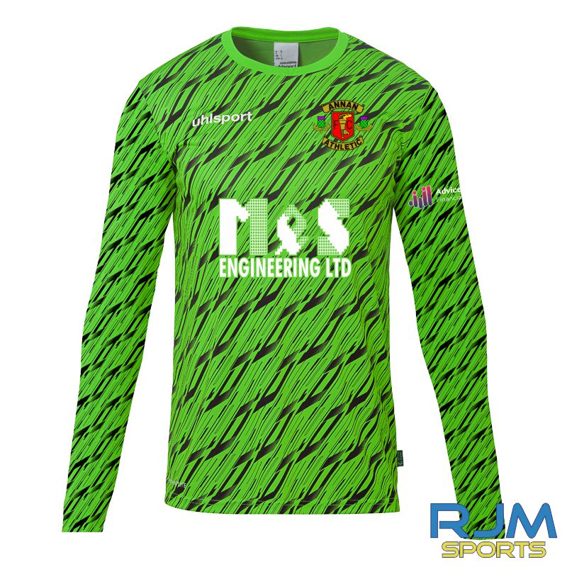 Annan Athletic FC Uhlsport Progressive Away Goalkeeper Shirt Green