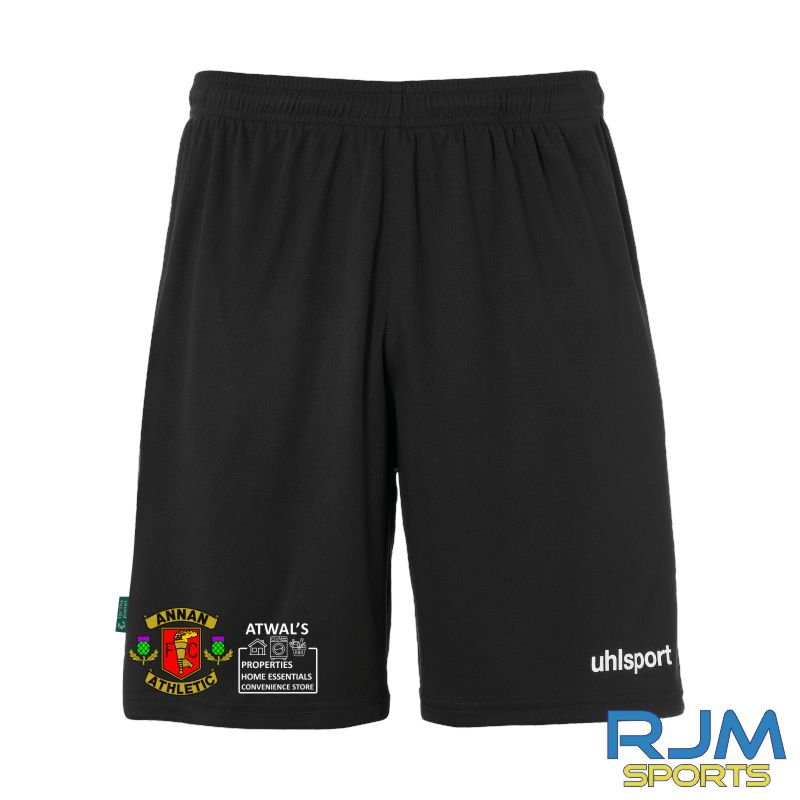 Annan Athletic FC 2025/26 Uhlsport Centre Basic Home Short Black