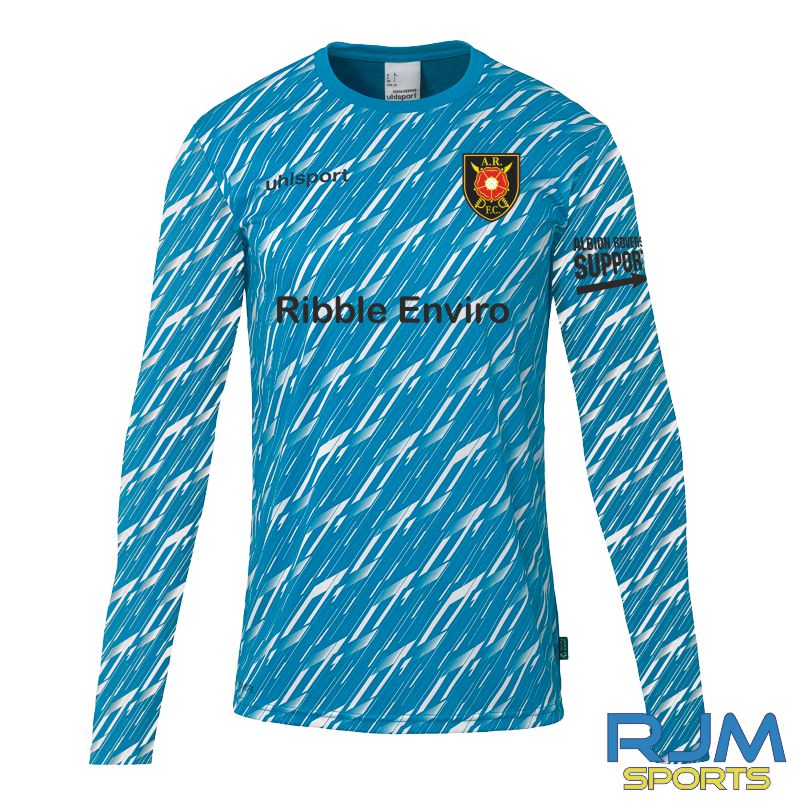 Albion Rovers FC Uhlsport Progressive Home Goalkeeper Shirt Cyan/White