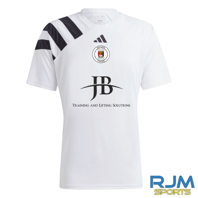 Bo'ness United FC Away Adidas Fortore 23 Jersey White/Black