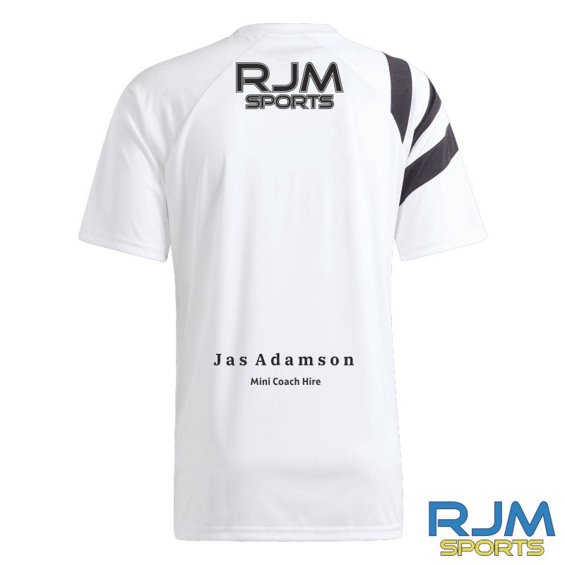 Bo'ness United FC Away Adidas Fortore 23 Jersey White/Black - Image 2