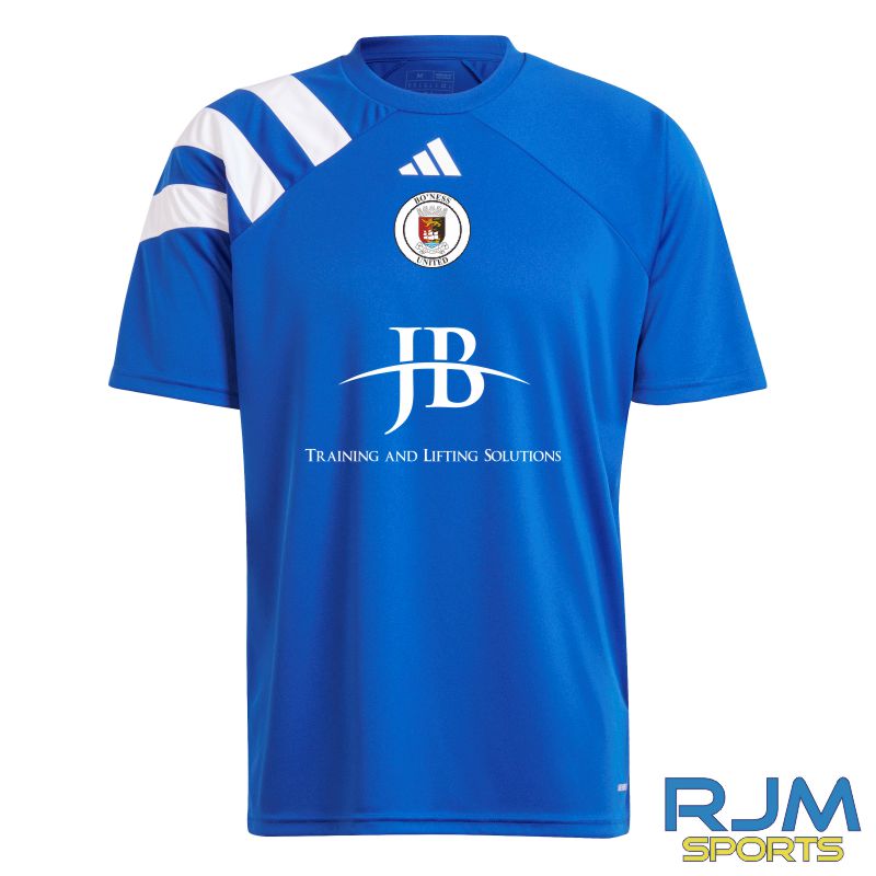 Bo'ness United FC Home Adidas Fortore 23 Jersey Royal/White