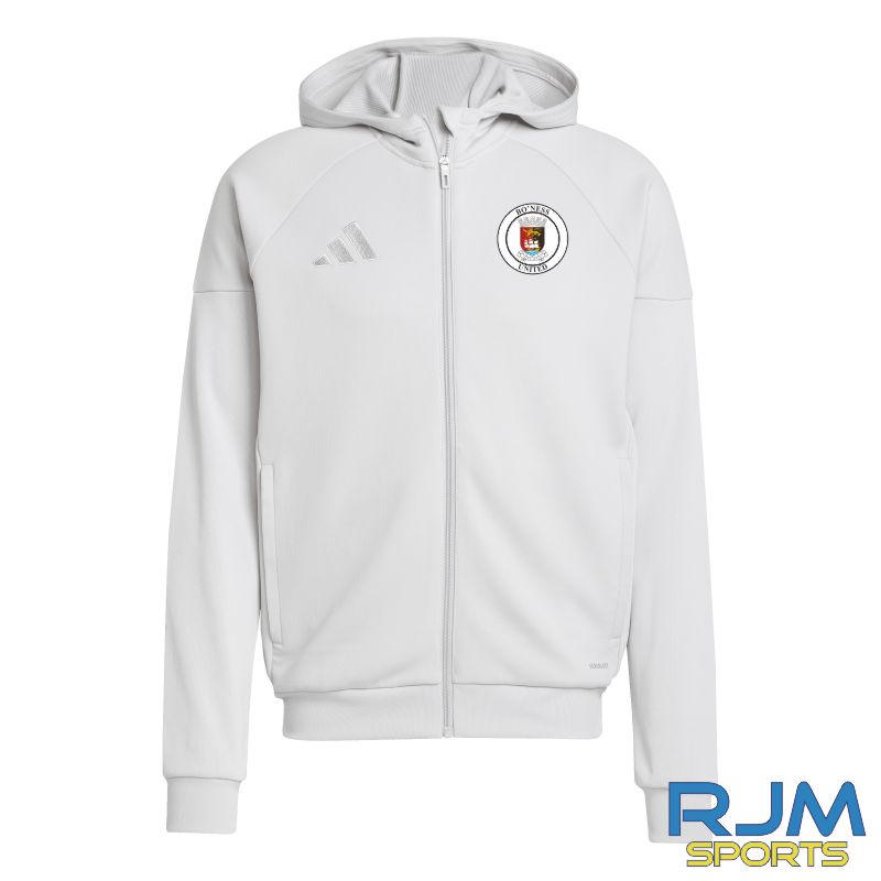 Bo'ness United FC Adidas Tiro 25 Full Zip Hoodie Grey