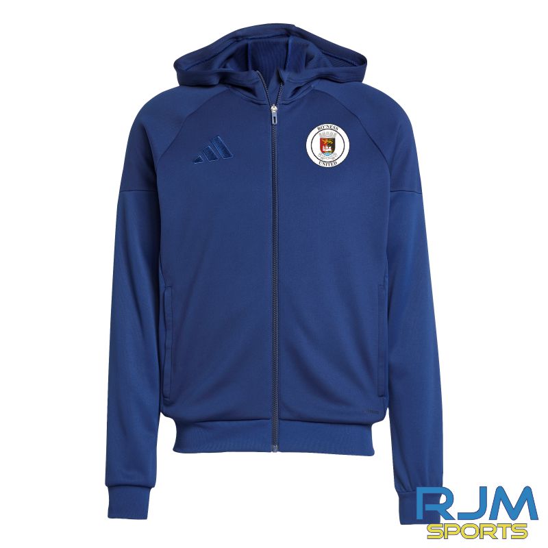 Bo'ness United FC Adidas Tiro 25 Full Zip Hoodie Navy