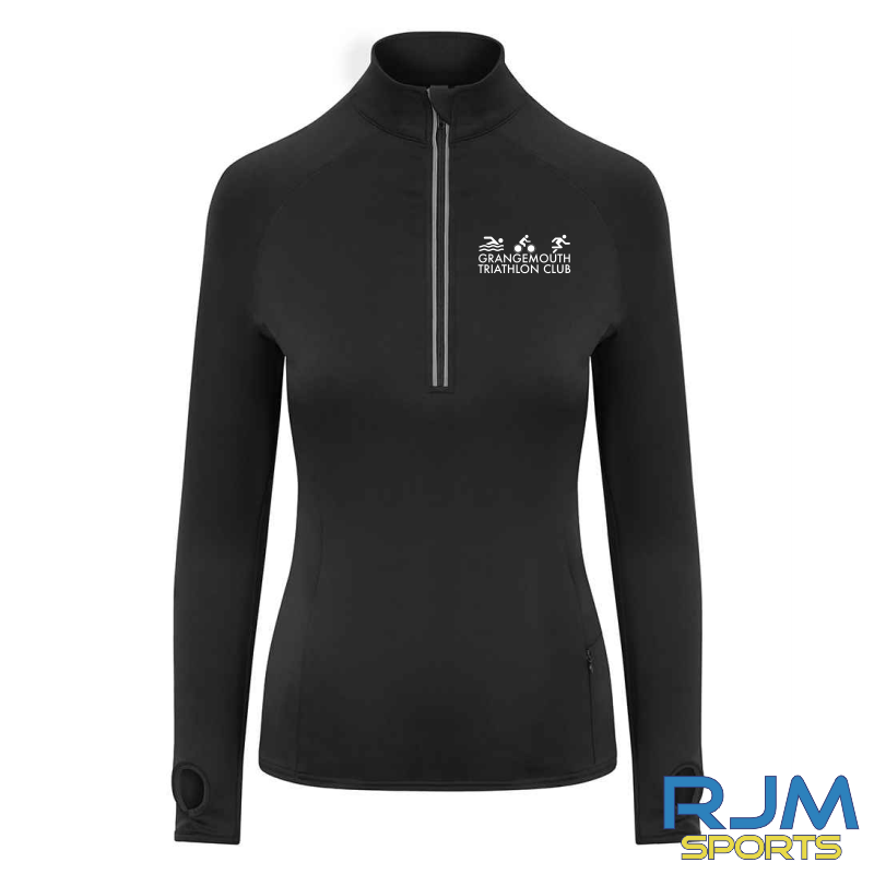 Grangemouth Triathlon Club Cool Flex 1/4 Zip Top Female Fit