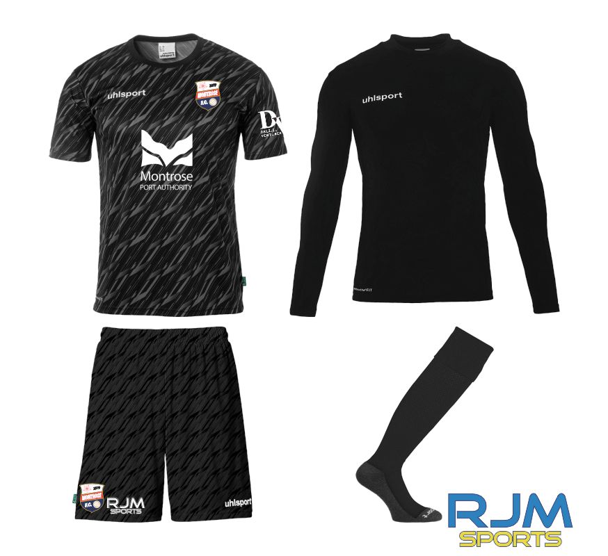 Montrose FC Uhlsport Progressive Home Goalkeeper Bundle Black