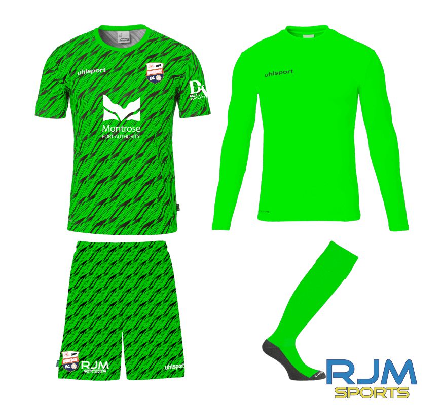 Montrose FC Uhlsport Progressive Away Goalkeeper Bundle Green