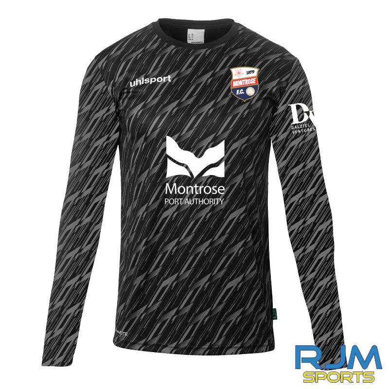 Montrose FC Uhlsport Progressive Home Goalkeeper Shirt Black