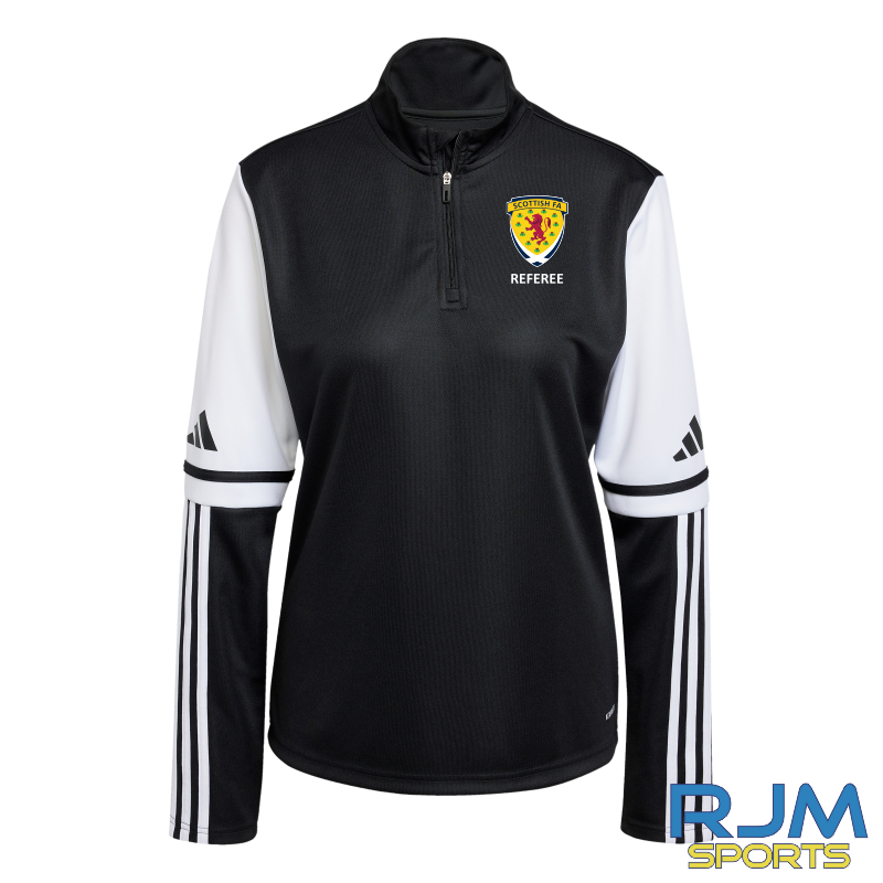 Scottish FA Referee Adidas Women's Squadra 25 Training Top Black/White