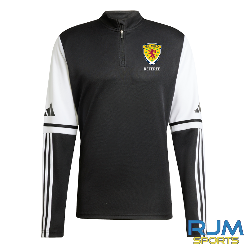 Scottish FA Referee Adidas Squadra 25 Training Top Black/White