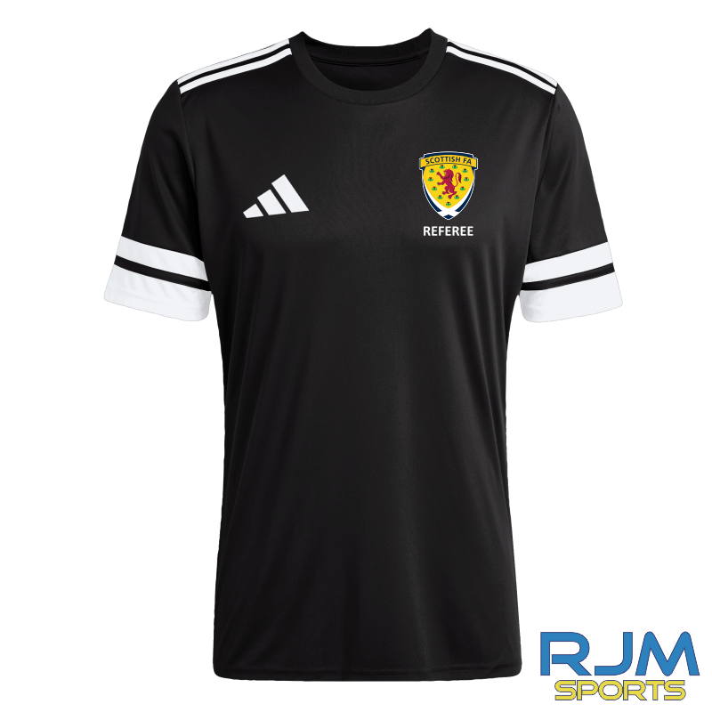 Scottish FA Referee Adidas Squadra 25 Jersey Black/White