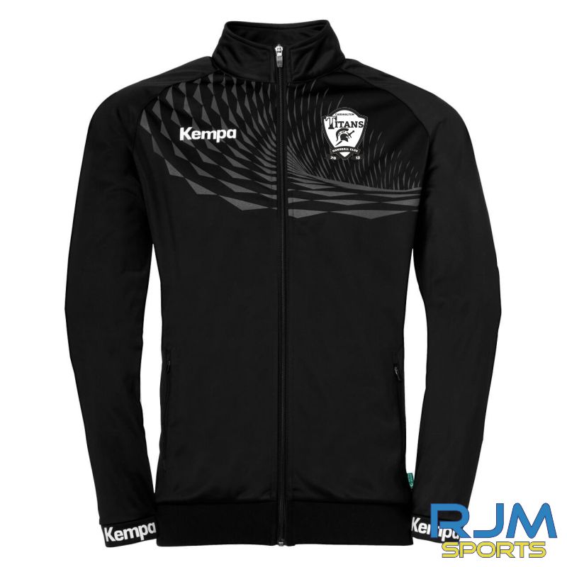 Carshalton Titans Handball Club Kempa Wave 26 Poly Jacket Black