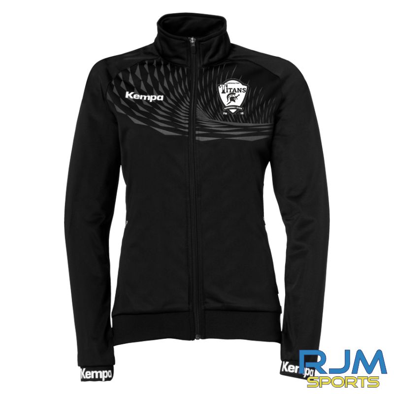 Carshalton Titans Handball Club Women's Kempa Wave 26 Poly Jacket Black