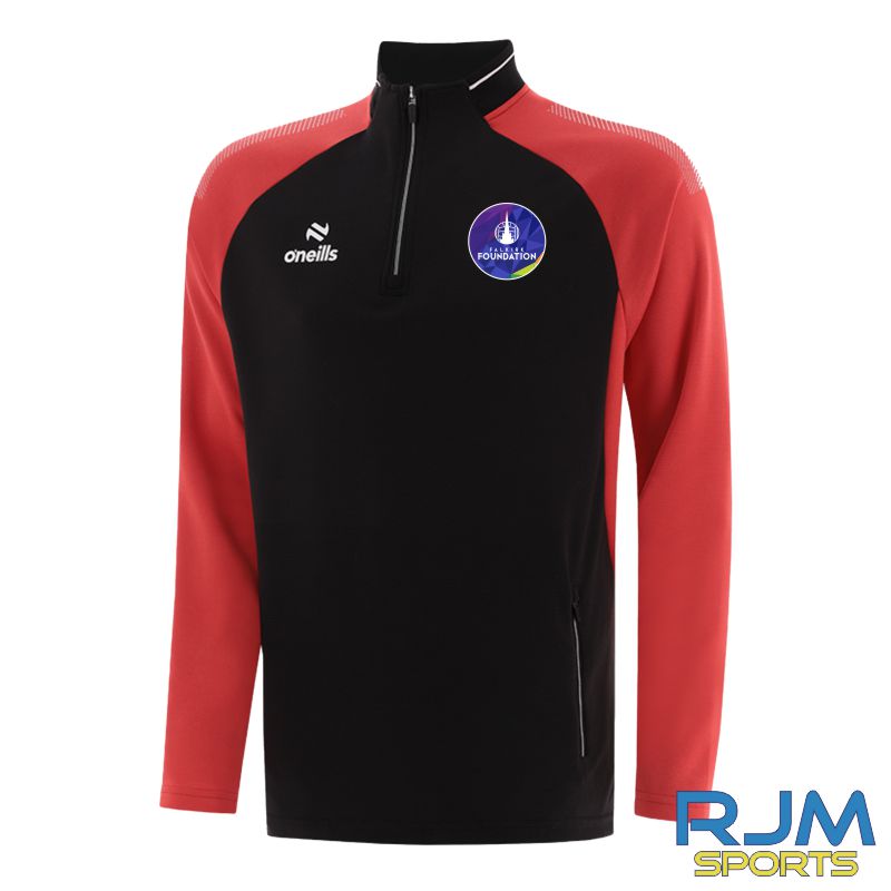 Falkirk Foundation O'Neills Odin Half Zip Top Black/Red