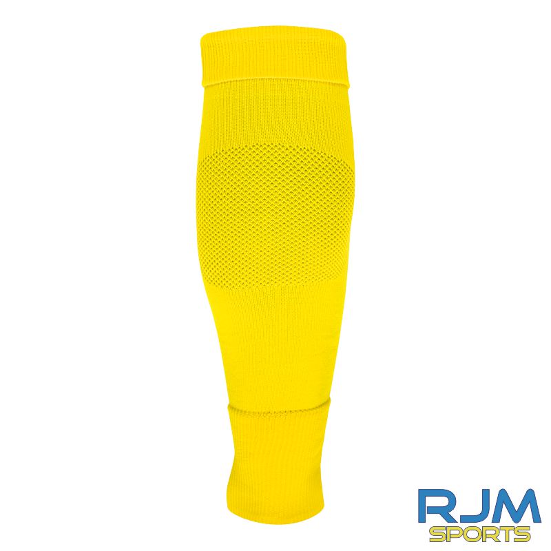 Cumbernauld Colts FC Home Uhlsport Tube It Sleeve Sock Lime Yellow
