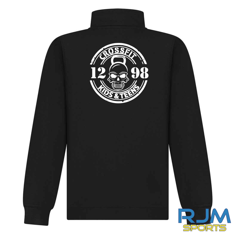 CrossFit 1298 Kids and Teens 1/4 Zip Black - Image 2