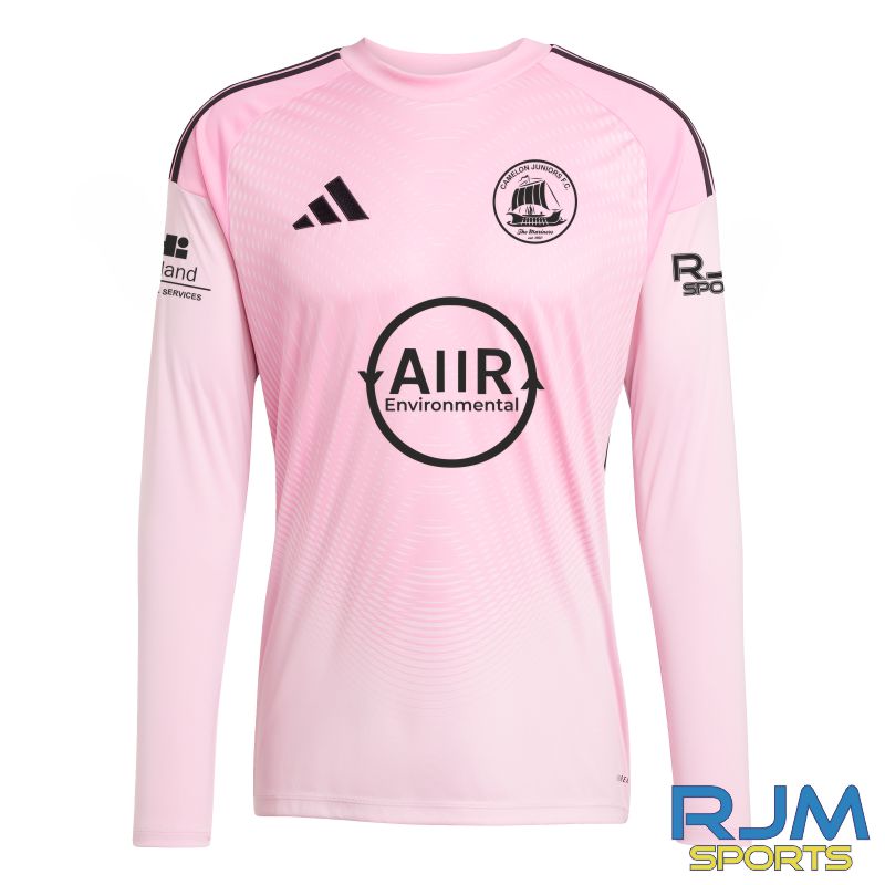 Camelon Juniors FC Away Adidas Tiro 25 Competition Goalkeeper Jersey True Pink