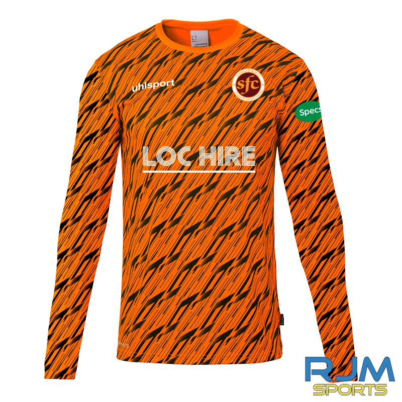Stenhousemuir FC Uhlsport Progressive Goalkeeper Shirt Fluo Orange