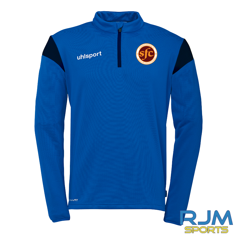 Stenhousemuit Community Foundation Squad 27 1/4 Zip Azure Blue