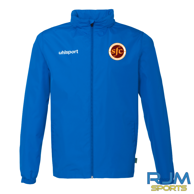 Stenhousemuit Community Foundation Uhlsport Essential Rain Jacket Azure Blue
